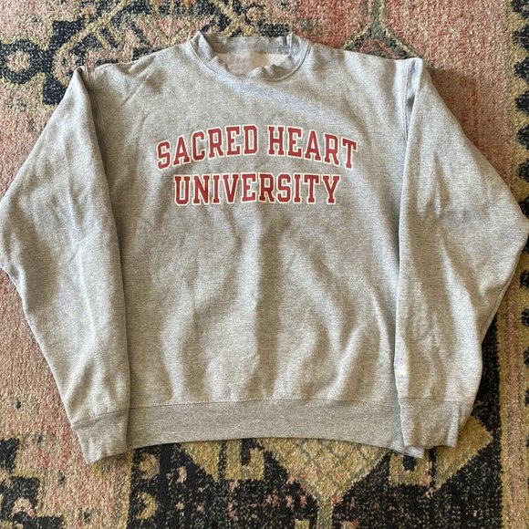 vintage retro 1998 sacred heart university sweatshirt shirt tee - Picture 1 of 2